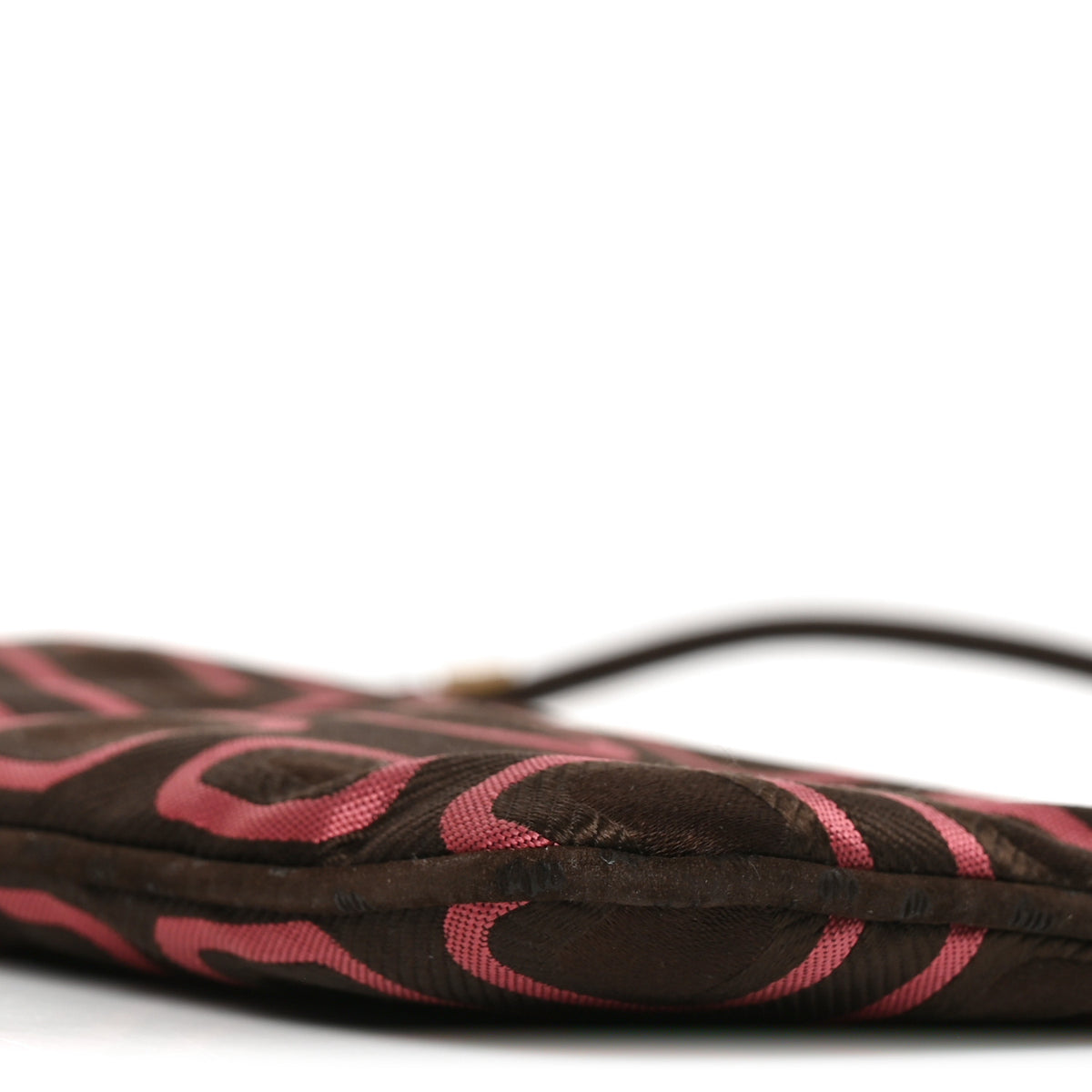 X HOLLIDAY & BROWN Tessuto Nylon Quilted Pochette Bag Brown Multicolor