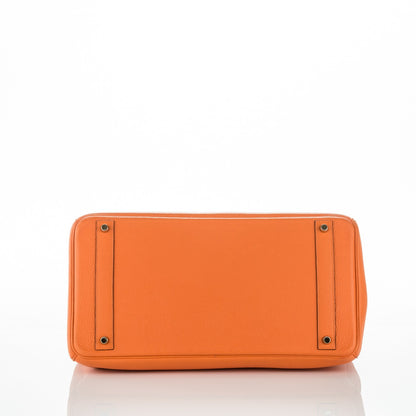 Hermes Togo Birkin 40 Orange 12 of 23