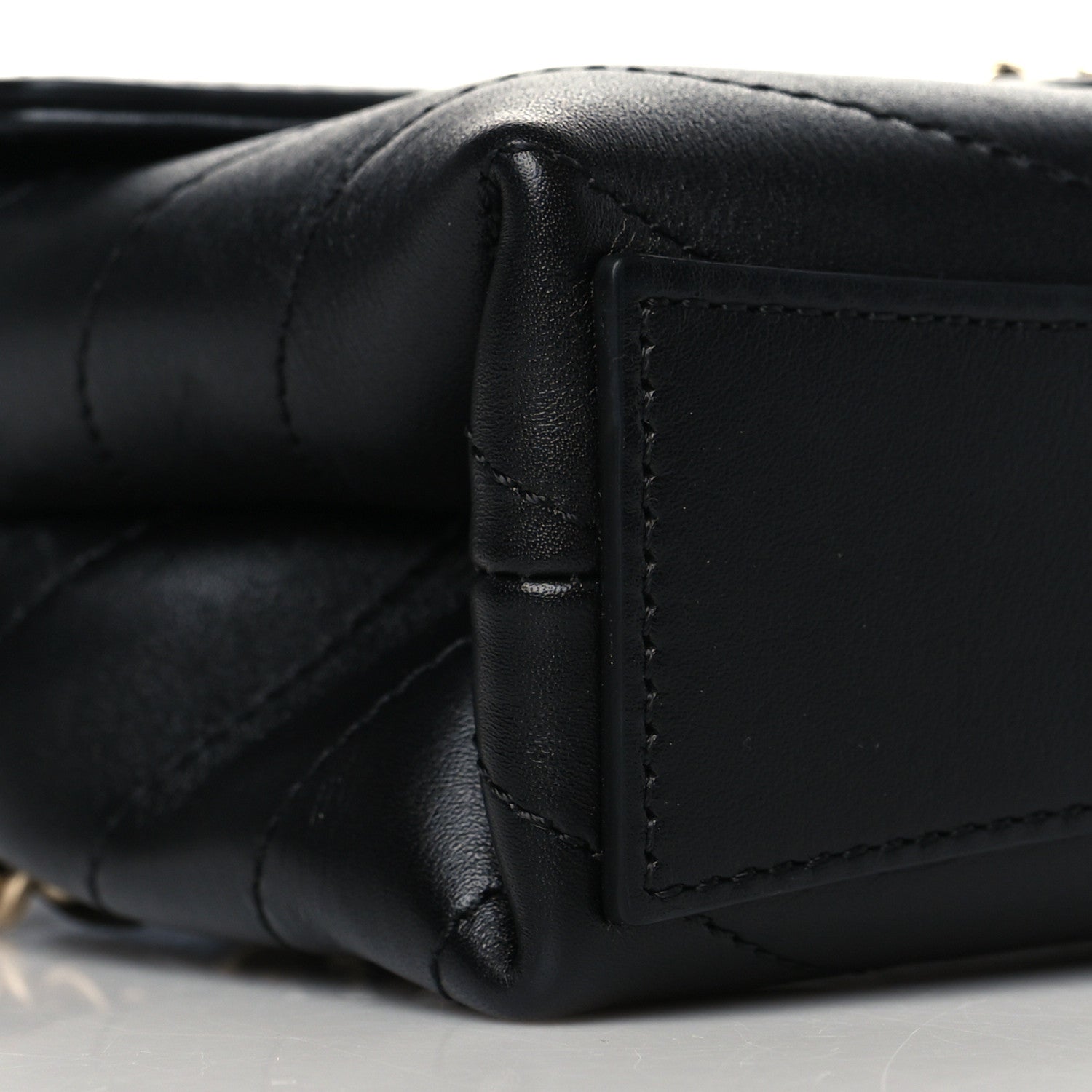 Chanel Calfskin Chevron Stitched Waist Belt Bag Black 8 of 10