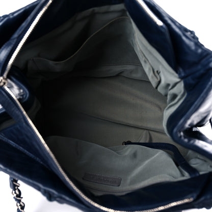Chanel Calfskin Ultra Stitch Tote Navy Blue 5 of 16