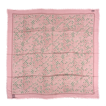 Gucci Modal Silk GG Monogram Big Arabesque Shawl Beige Pink 1 of 3