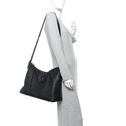 Louis Vuitton Empreinte Monogram Giant CarryAll MM Black 2 of 10