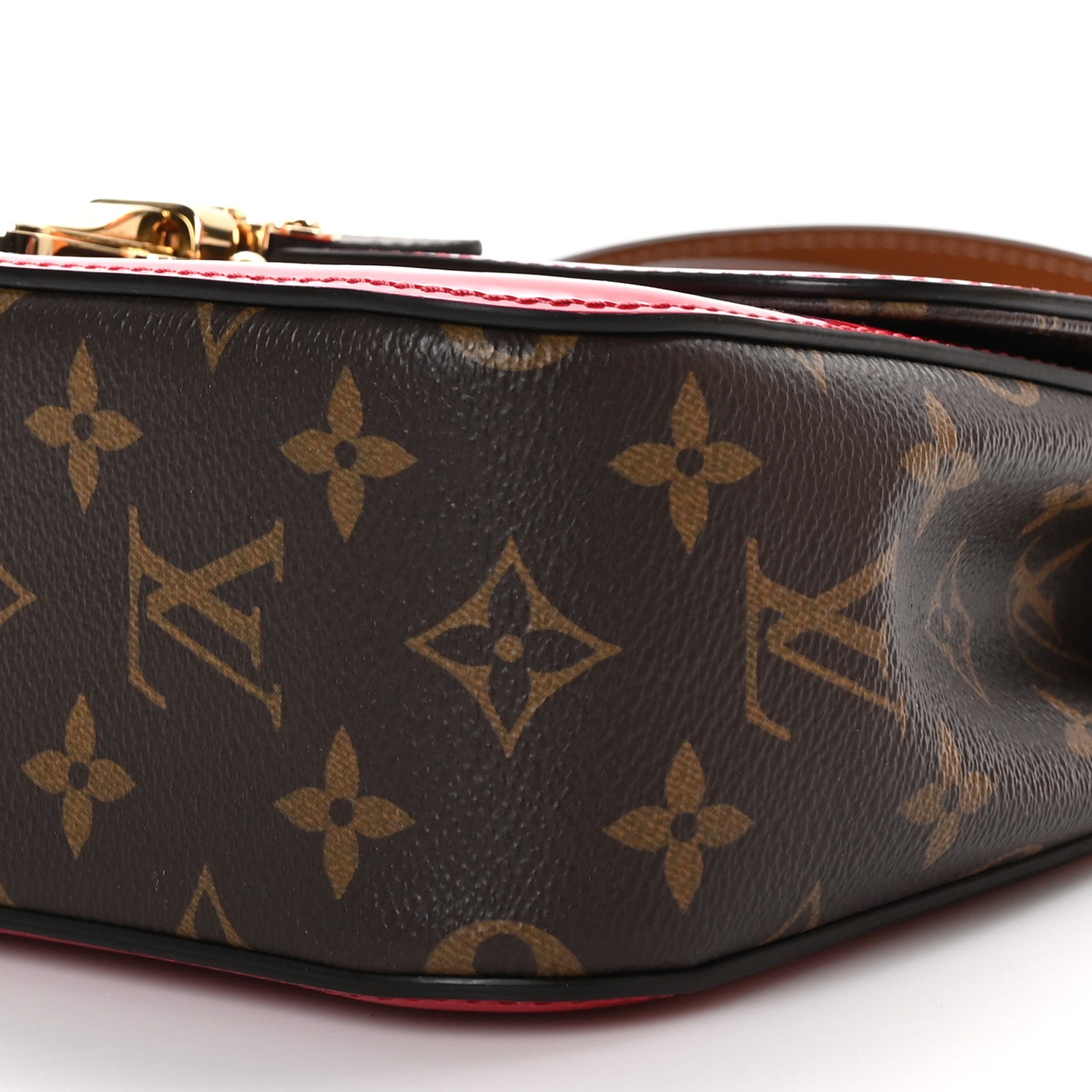 Louis Vuitton Patent Calfskin Monogram Cherrywood BB Scarlet 9 of 10