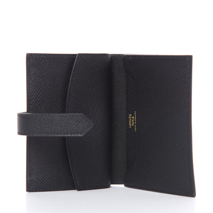 Hermes Epsom Bearn Card Holder Wallet Black 5 of 6