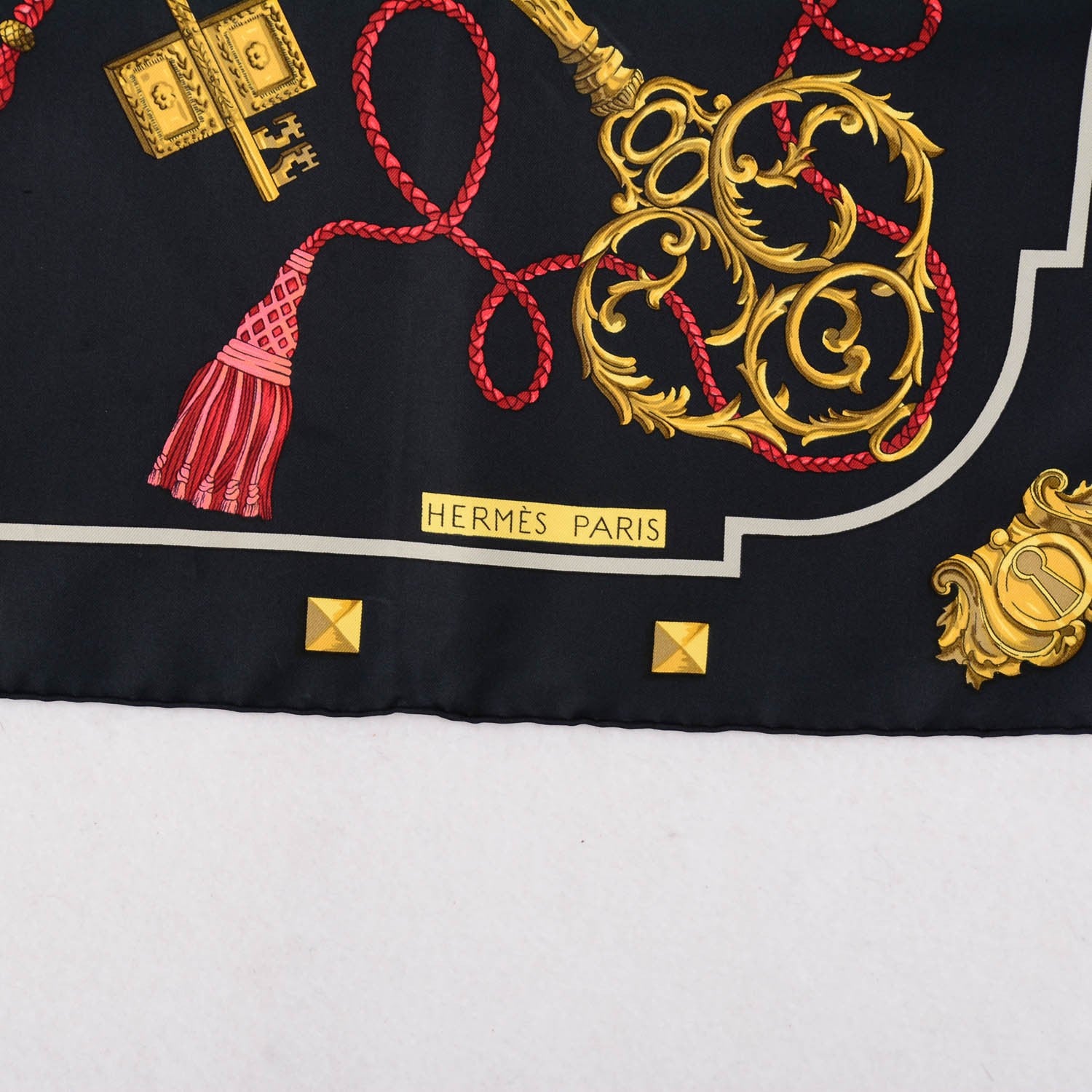 Hermes Silk Keys Les Cles Scarf 90 3 of 4