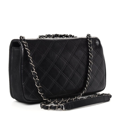 Chanel Calfskin Diamond Embossed New Chic Flap Black 3 of 11