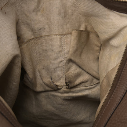 Gucci Pebbled Calfskin Twill Hobo Brown 13 of 17