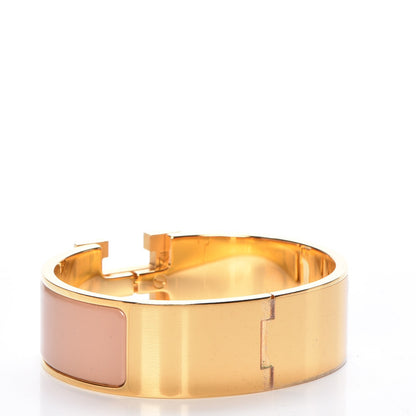 Hermes Enamel Wide Clic Clac H Bracelet GM Rose Poudre 3 of 5