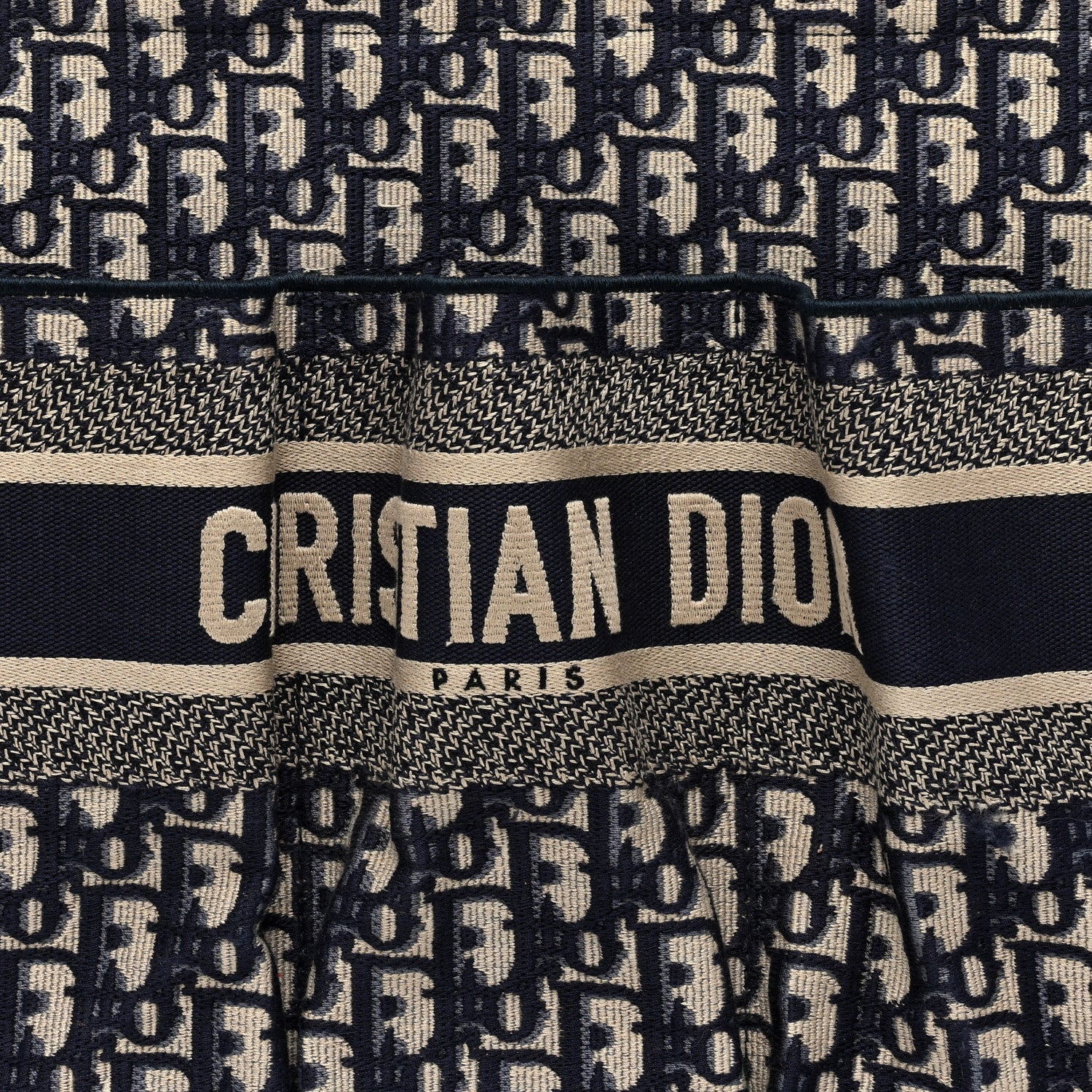 Christian Dior Oblique Catherine Tote Blue 8 of 10