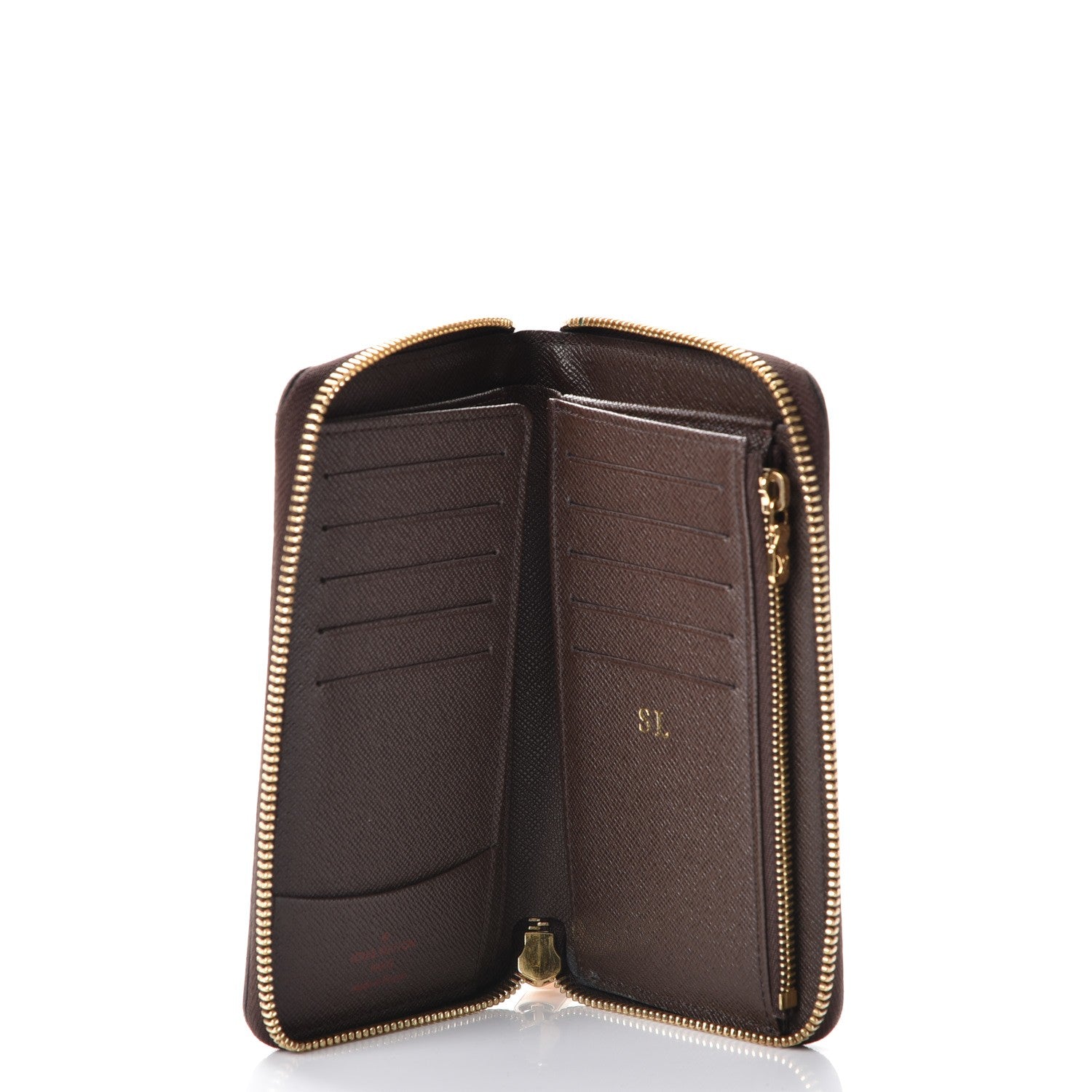 Louis Vuitton Damier Ebene Zippy Compact Wallet 5 of 9