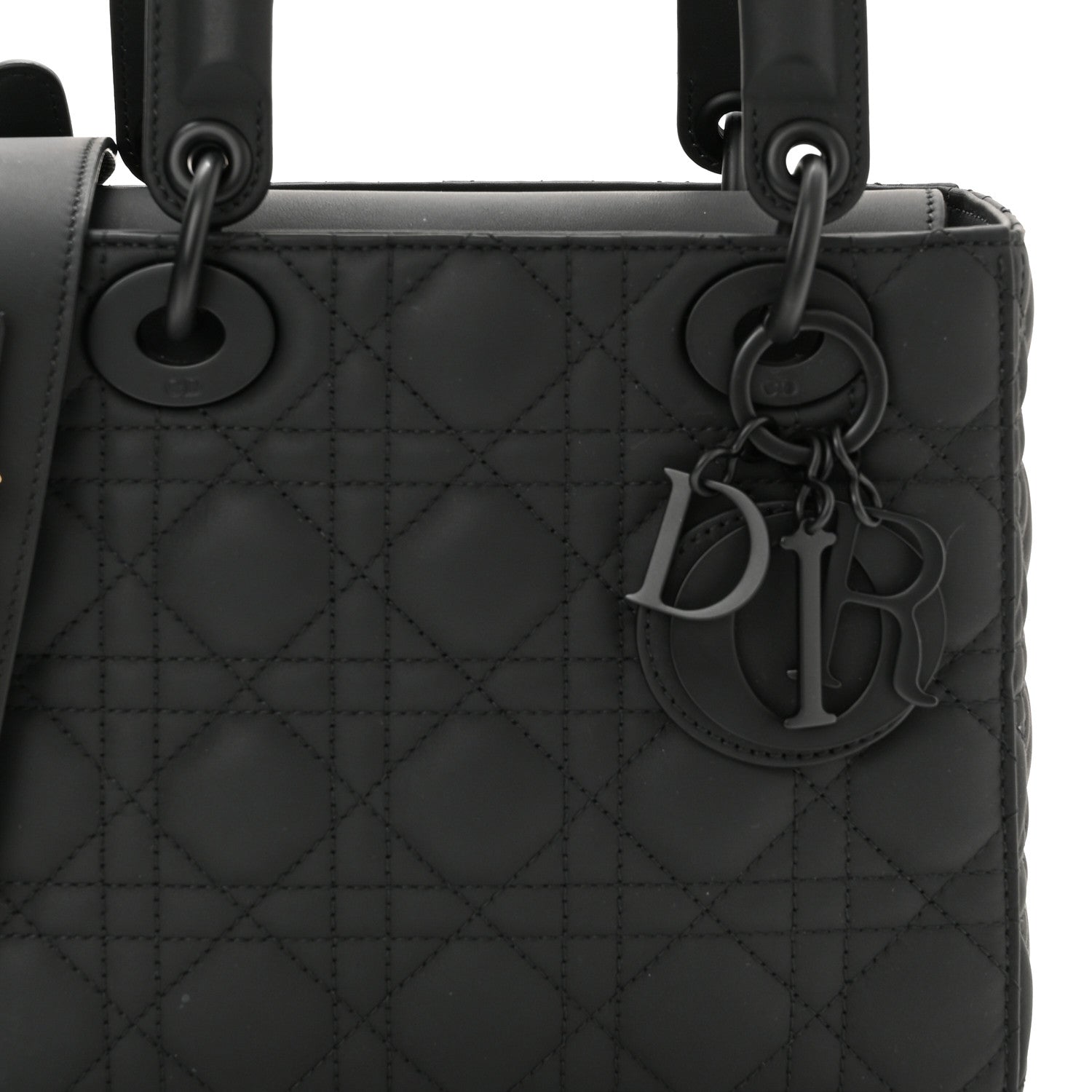 Christian Dior Ultra Matte Calfskin Cannage Small My ABCDior Lady Dior Black 7 of 10