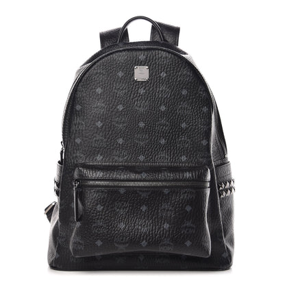 MCM Visetos Medium Side Studs Stark Backpack Black 1 of 10