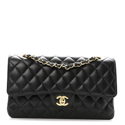 Chanel Caviar Quilted Medium Double Flap Black 1 of 10