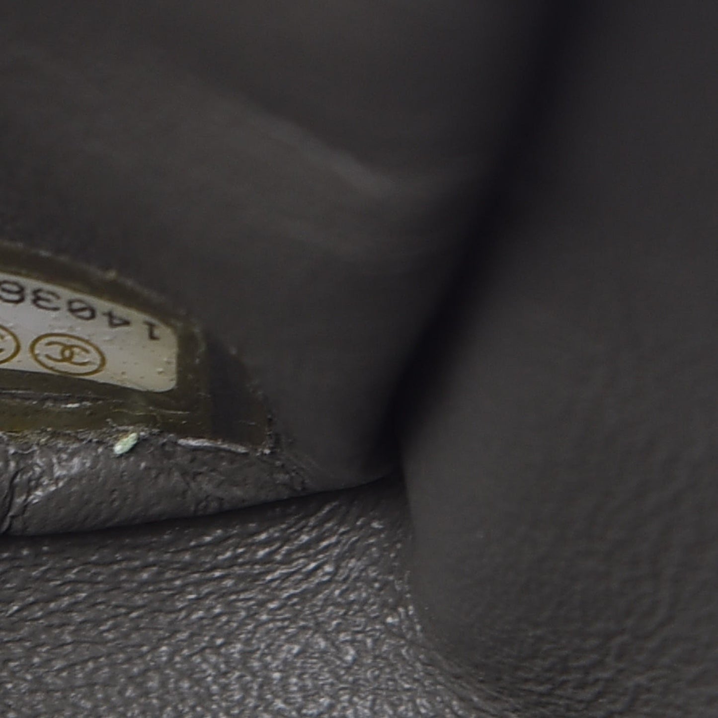 Caviar Quilted Jumbo Single Flap Grey