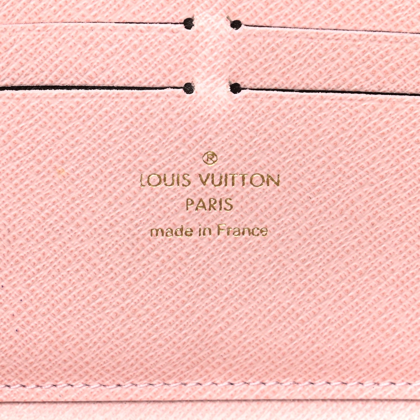 Damier Ebene Clemence Wallet Rose Ballerine