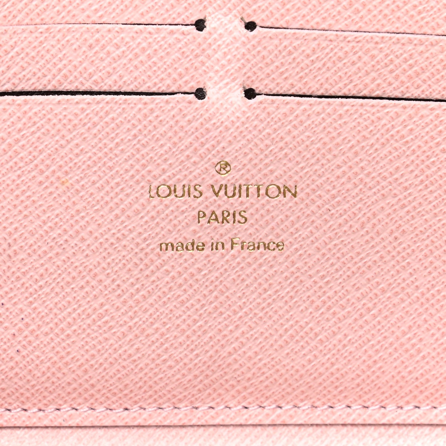 Louis Vuitton Damier Ebene Clemence Wallet Rose Ballerine 6 of 8
