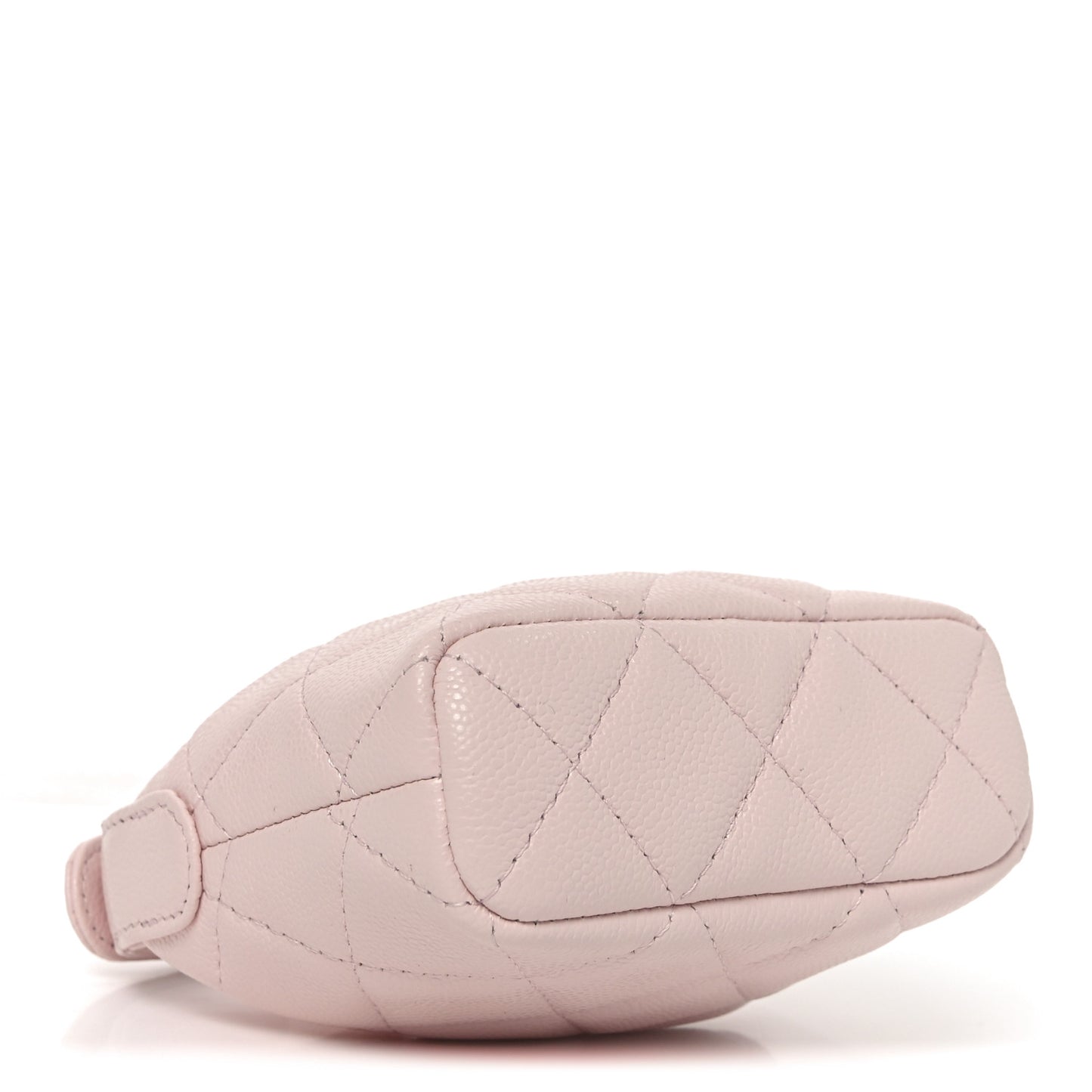 Caviar Quilted Hobo Bag Charm Light Pink