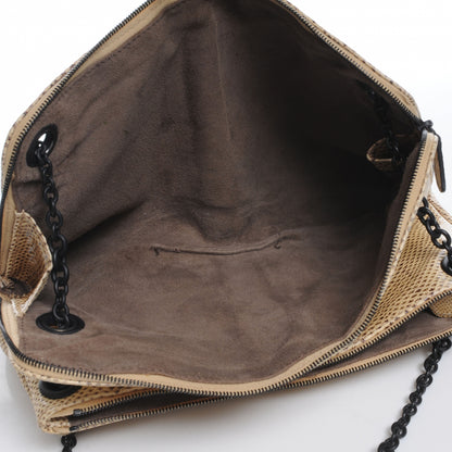 Bottega Veneta Antique Karung Snakeskin Chain Shoulder Bag Naturale 5 of 8