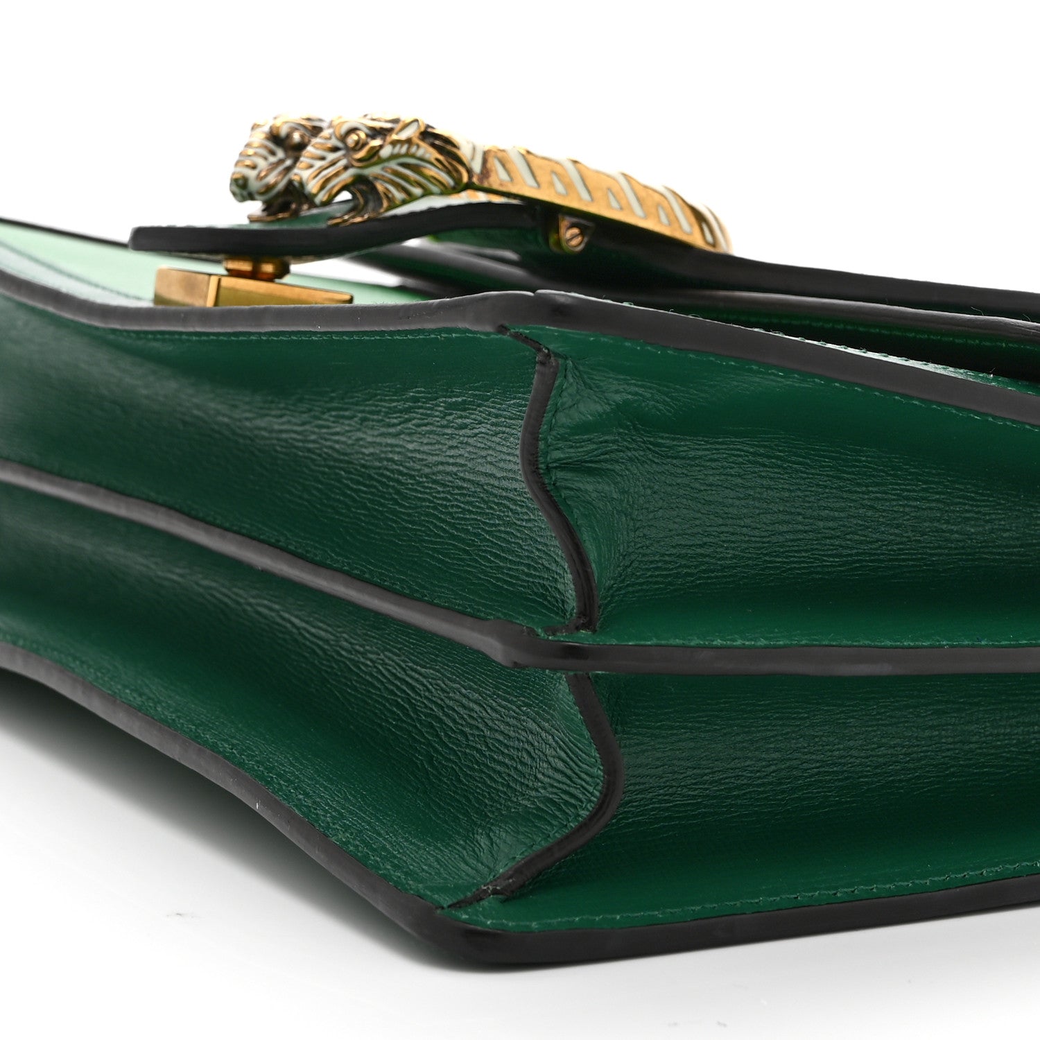 Gucci Azalea Calfskin Enamel Small Dionysus Shoulder Bag New Shamarock Emerald Off White 11 of 11