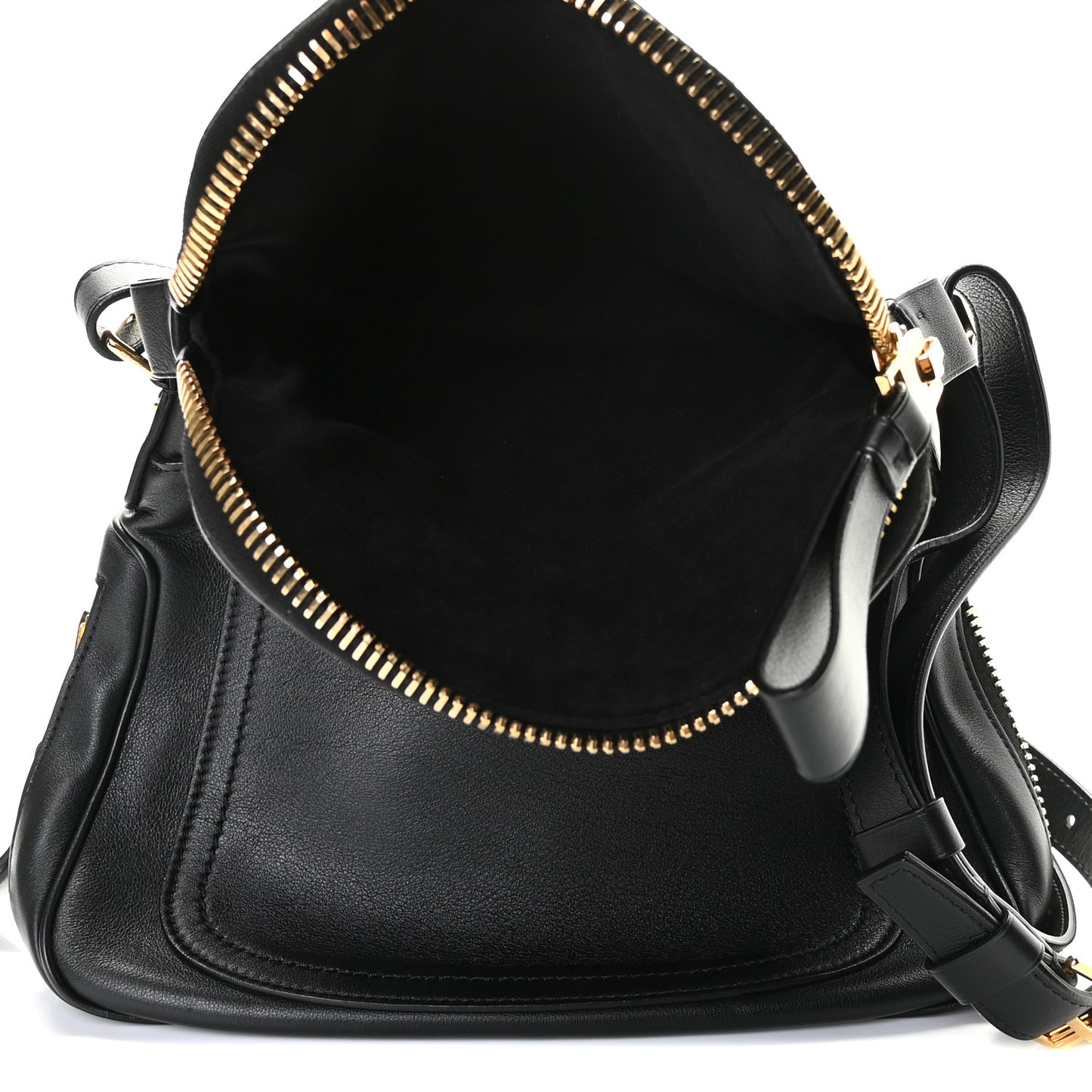 Calfskin Medium Jennifer Crossbody Bag Black