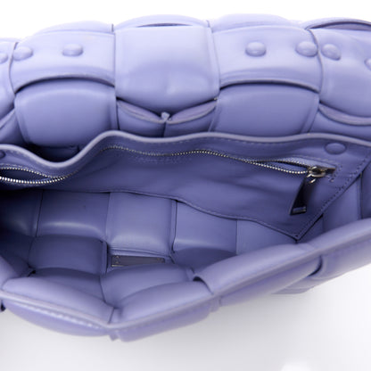 Bottega Veneta Lambskin Maxi Intreccio Padded Chain Cassette Crossbody Bag Lavender 5 of 11
