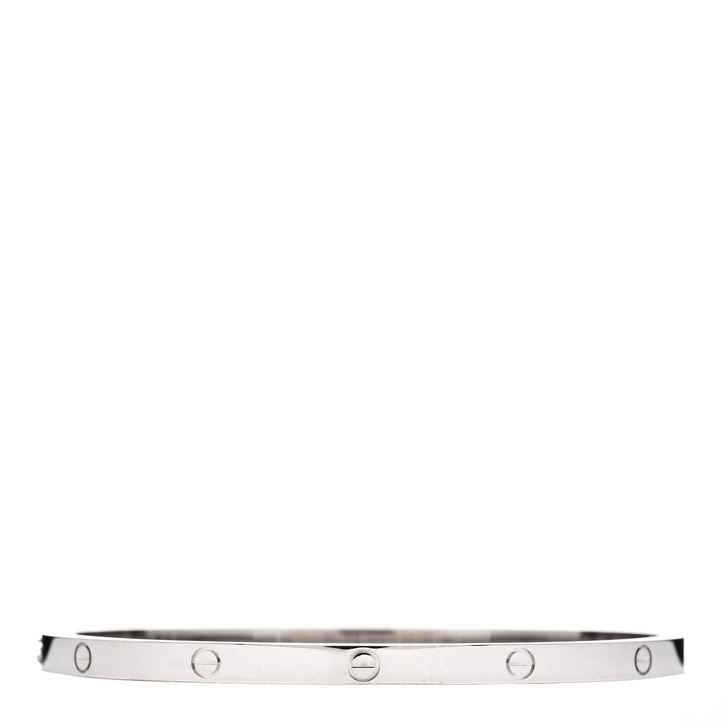 18K White Gold Small LOVE Bracelet 17
