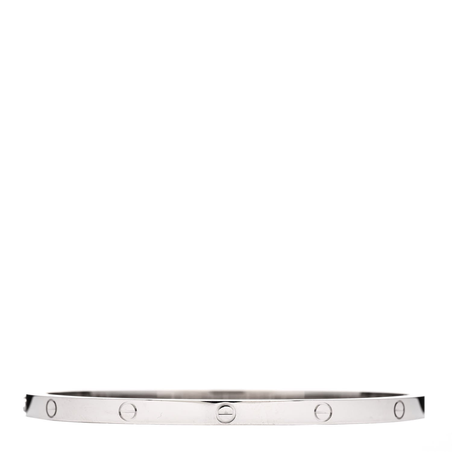 Cartier 18K White Gold Small LOVE Bracelet 17 2 of 3