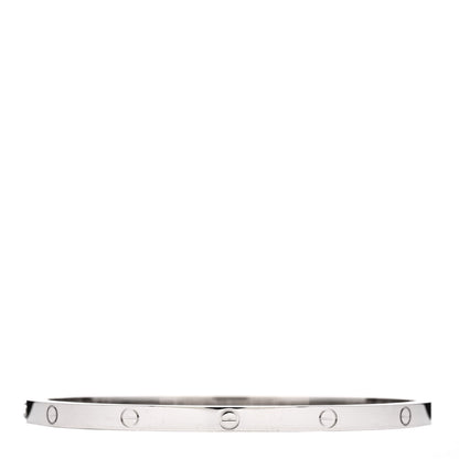 Cartier 18K White Gold Small LOVE Bracelet 17 2 of 3