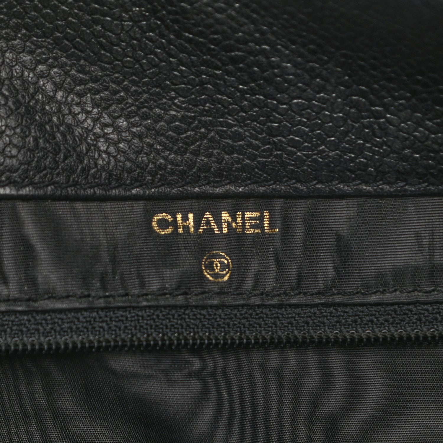 Chanel Caviar Large Timeless CC Cosmetic Pouch Black 3 of 10