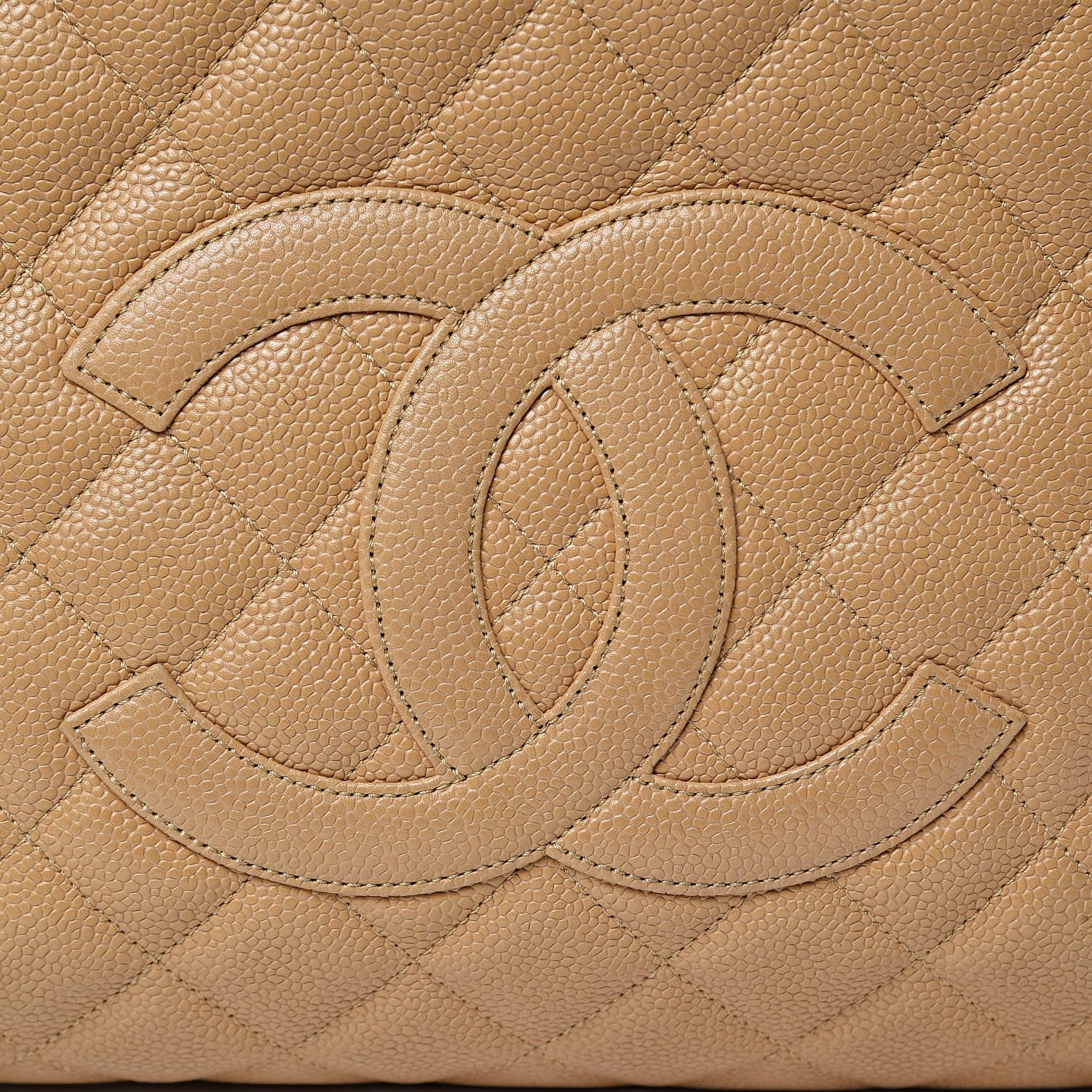 Chanel Caviar Quilted Grand Shopping Tote GST Beige 8 of 12