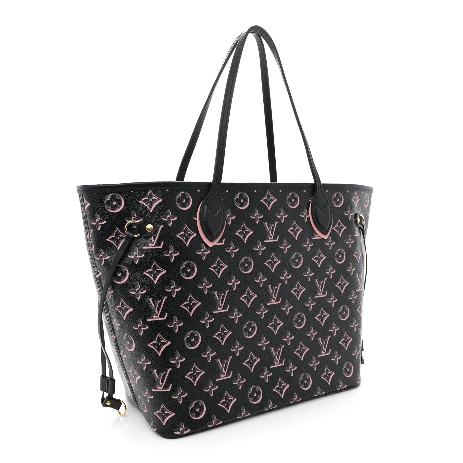 Louis Vuitton Monogram Fall For You Neverfull MM Black 4 of 11