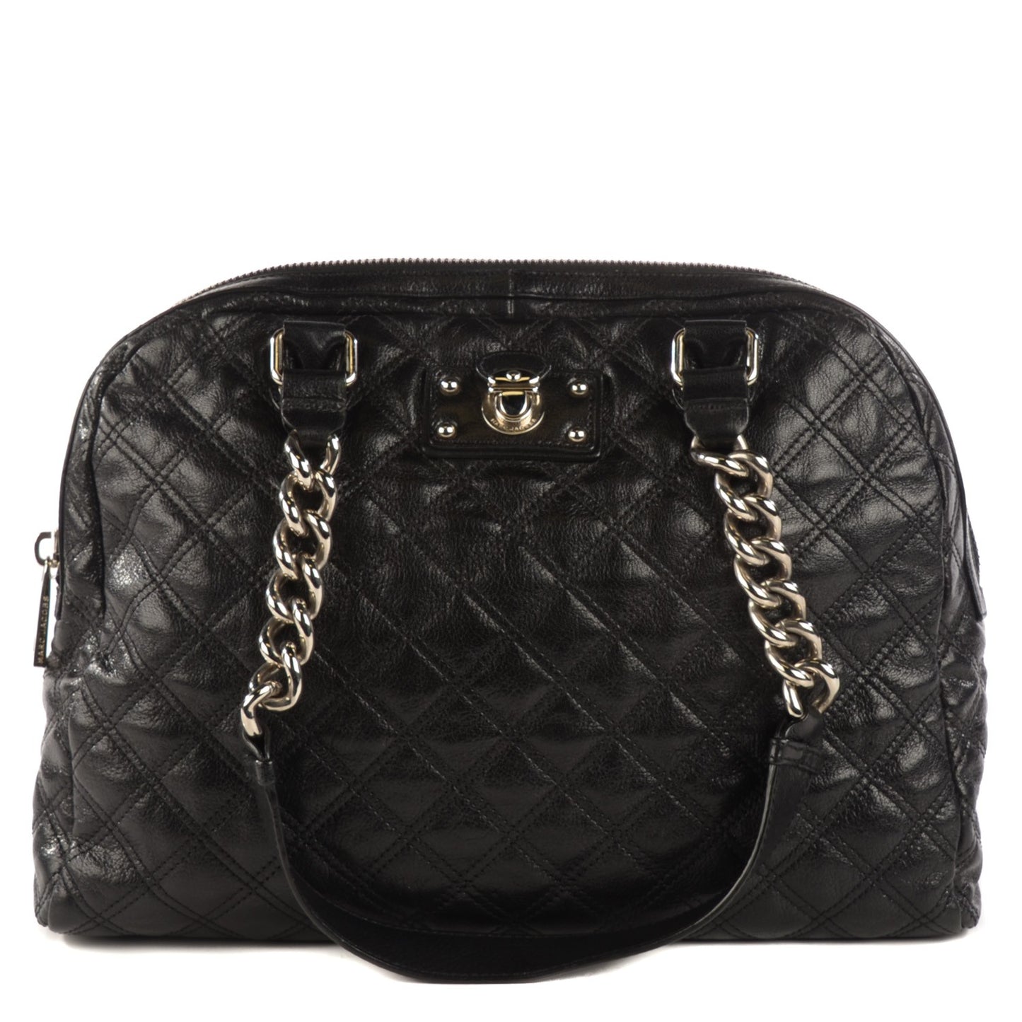 Lacquered Lambskin Quilted Karly Black