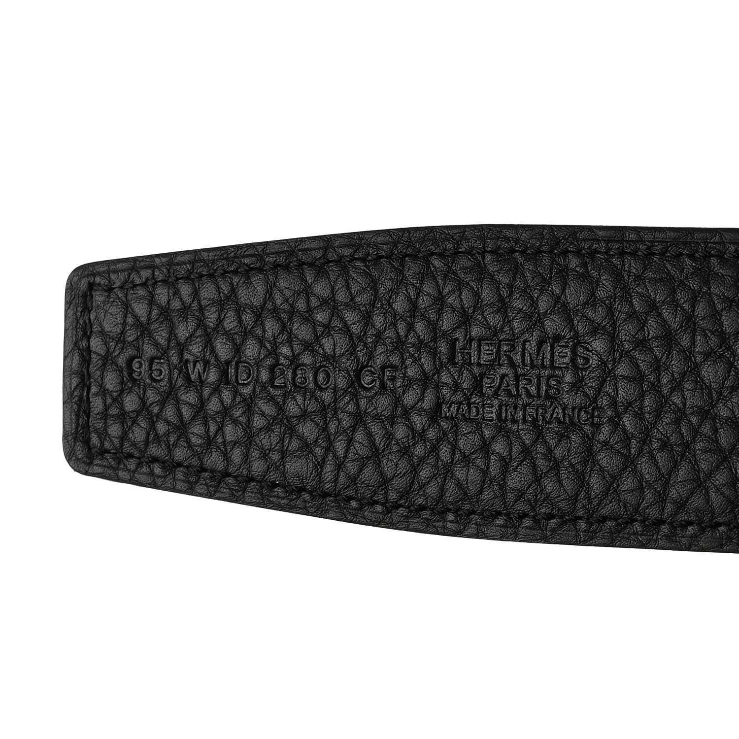 Hermes Togo Box Idem 38mm Reversible Belt  95 38 Black 3 of 6