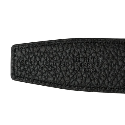 Hermes Togo Box Idem 38mm Reversible Belt  95 38 Black 3 of 6