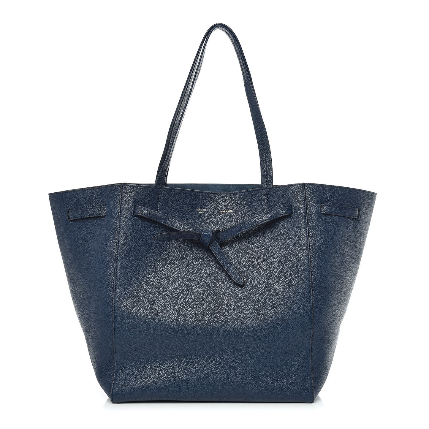 Soft Grained Calfskin Small Belt Cabas Abyss Blue