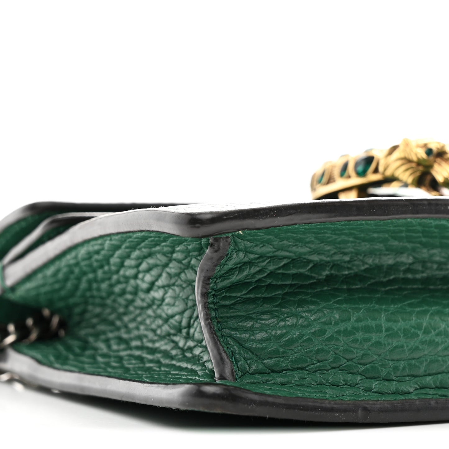 Dollar Calfskin Crystal Super Mini Dionysus Shoulder Bag Emerald