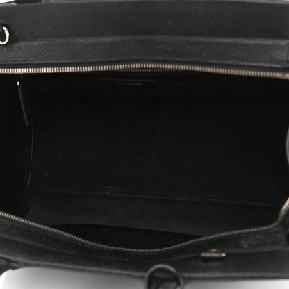 Saint Laurent Grained Calfskin Small Cabas Rive Gauche Black 5 of 17