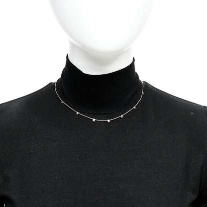 Marco Bicego 18K White Gold Diamond Masai Seven Station Necklace 2 of 5