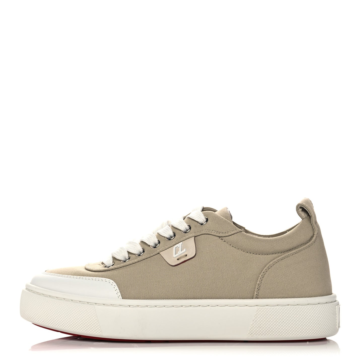 Canvas Simplerui Flat Sneakers 38.5 Beige White