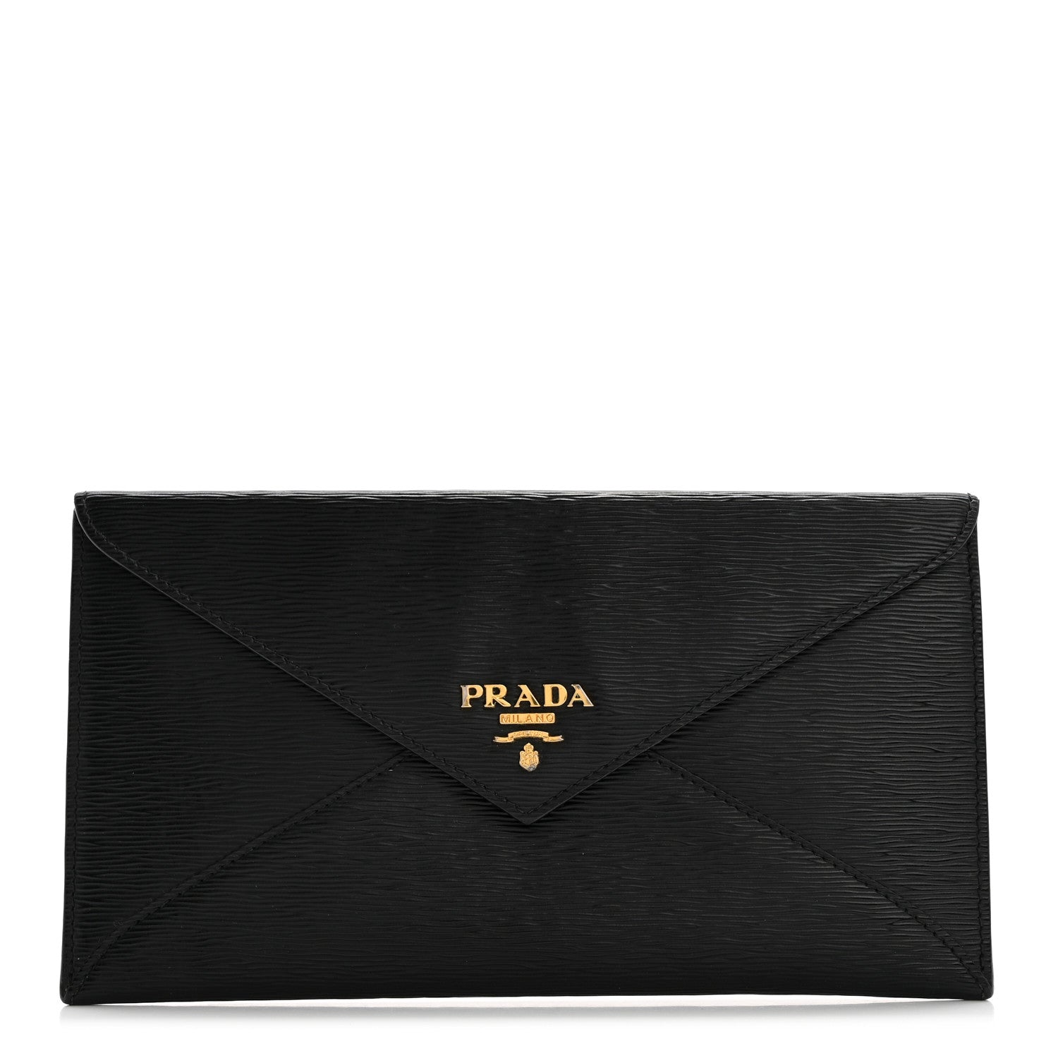 Prada Vitello Move Envelope Wallet Black 1 of 10