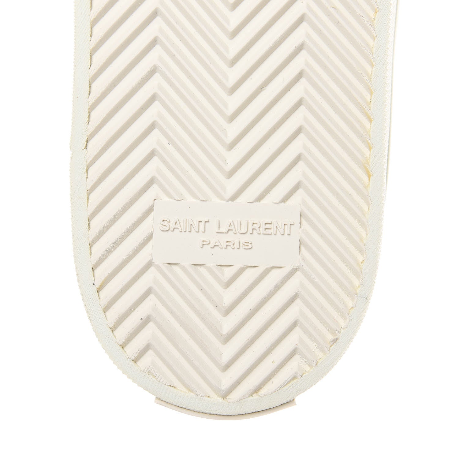 Saint Laurent Calfskin Court Sneakers 42 White 6 of 9