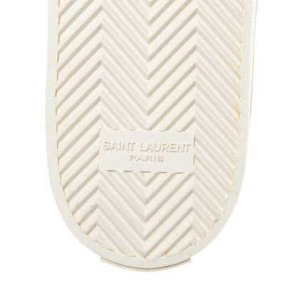 Saint Laurent Calfskin Court Sneakers 42 White 6 of 9