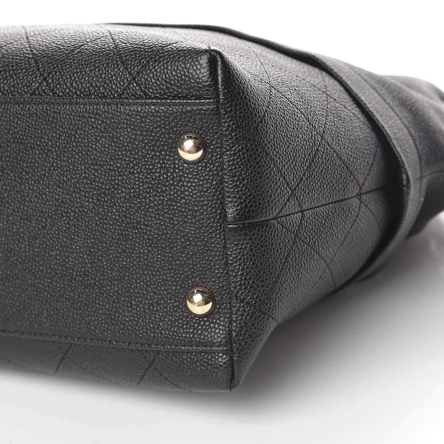 Chanel Crumpled Grained Calfskin Zip and Carry Shopping Tote Black 10 of 10
