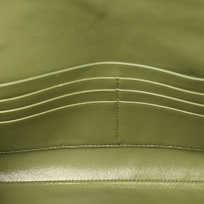 Bottega Veneta Nappa Intrecciato Long Andiamo Top Handle Clutch Matcha Matcha 5 of 7