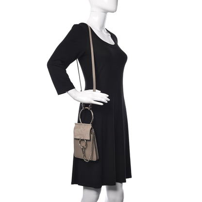 Chloe Suede Calfskin Mini Faye Bracelet Bag Motty Grey 2 of 13