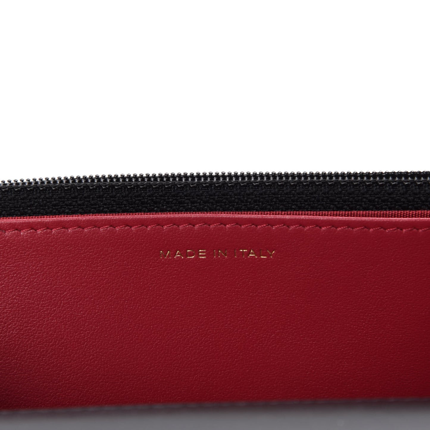 Goatskin Quilted 19 Wallet On Chain WOC Black