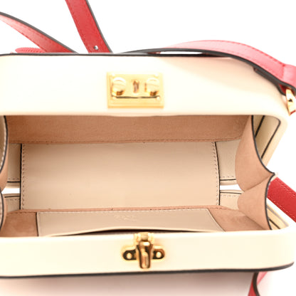 Gucci Vitello Eclipse Mini Interlocking G Shoulder Bag Mystic White Hibiscus Red 4 of 10