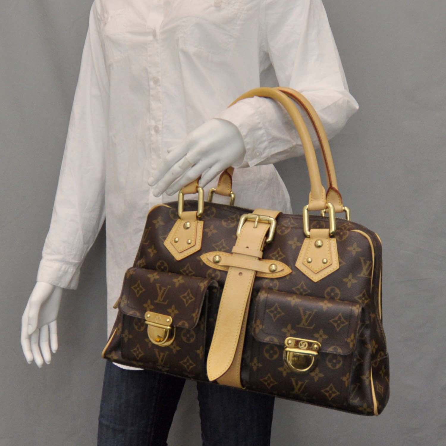 Louis Vuitton Monogram Manhattan GM 2 of 7