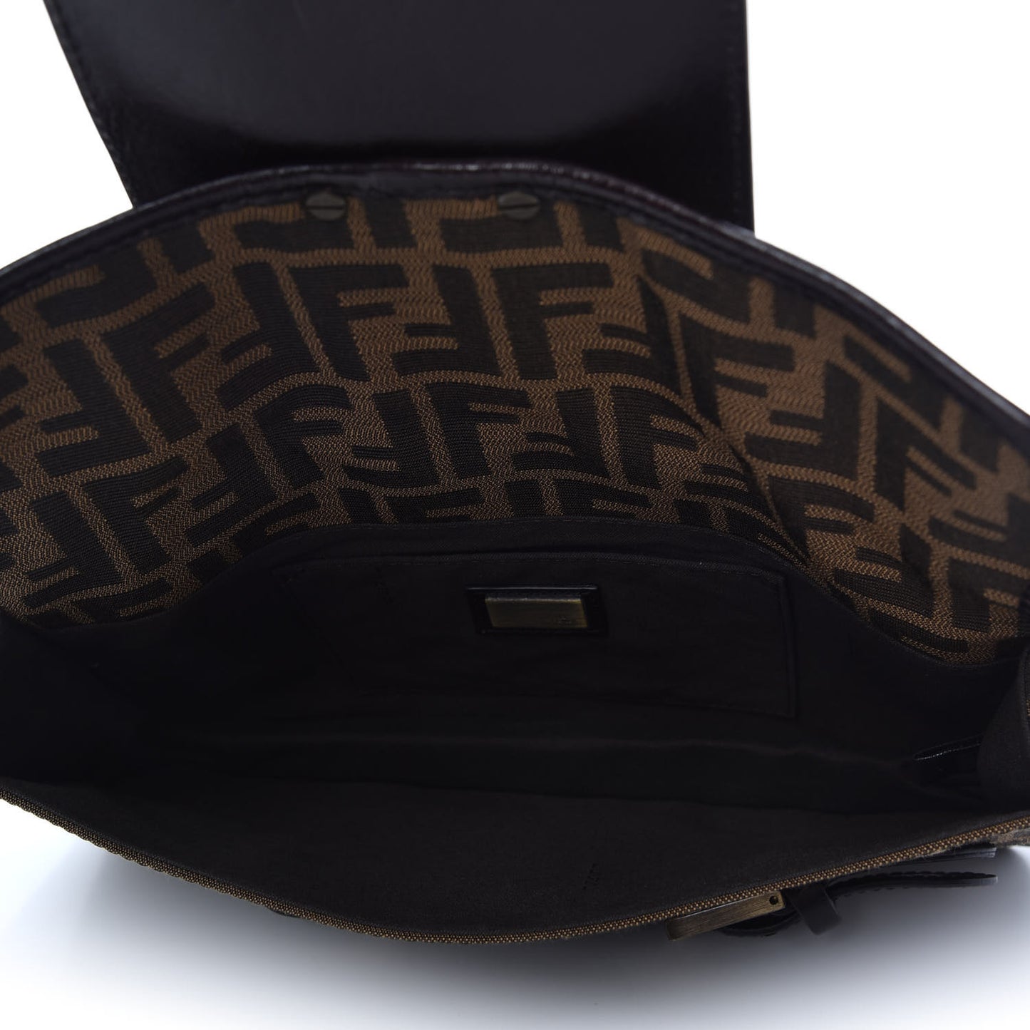 Zucca Calfskin Shoulder Bag Tobacco