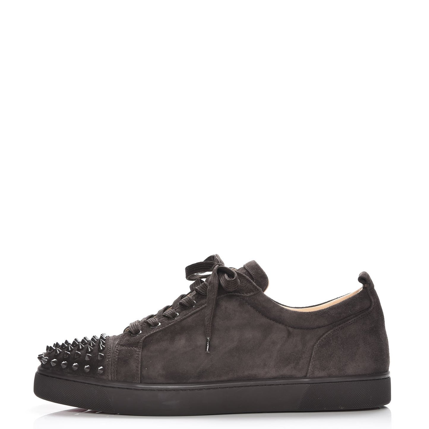 Suede Louis Junior Spikes Flat Sneakers 45 Taupe